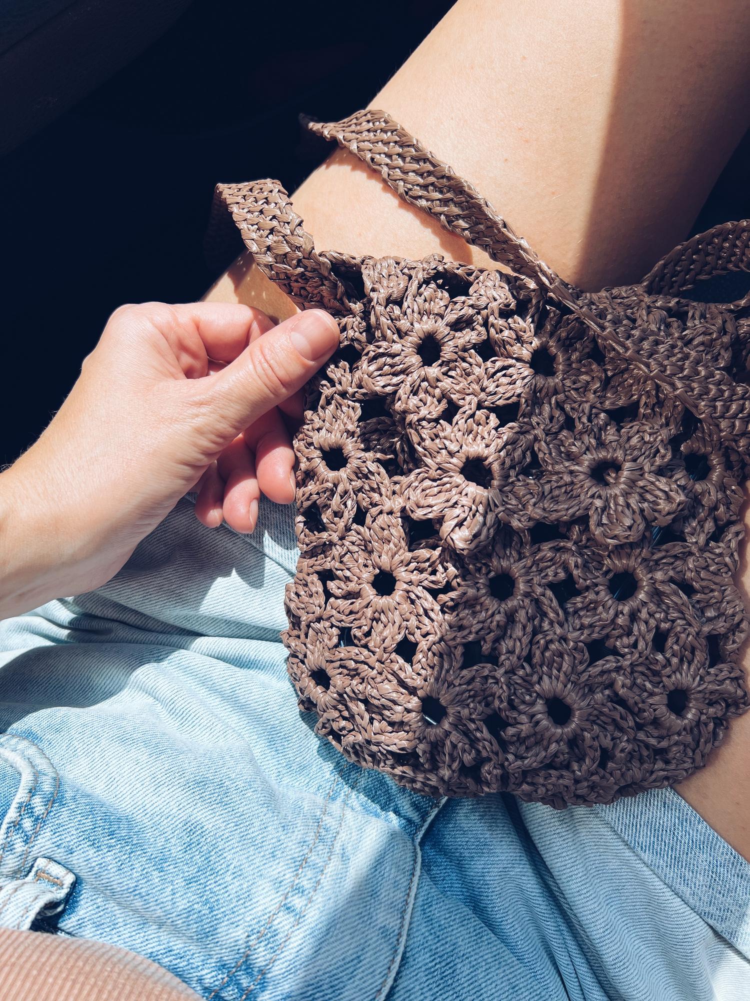 Мастер-класс по вязанию мини-авоськи "Цветочная"