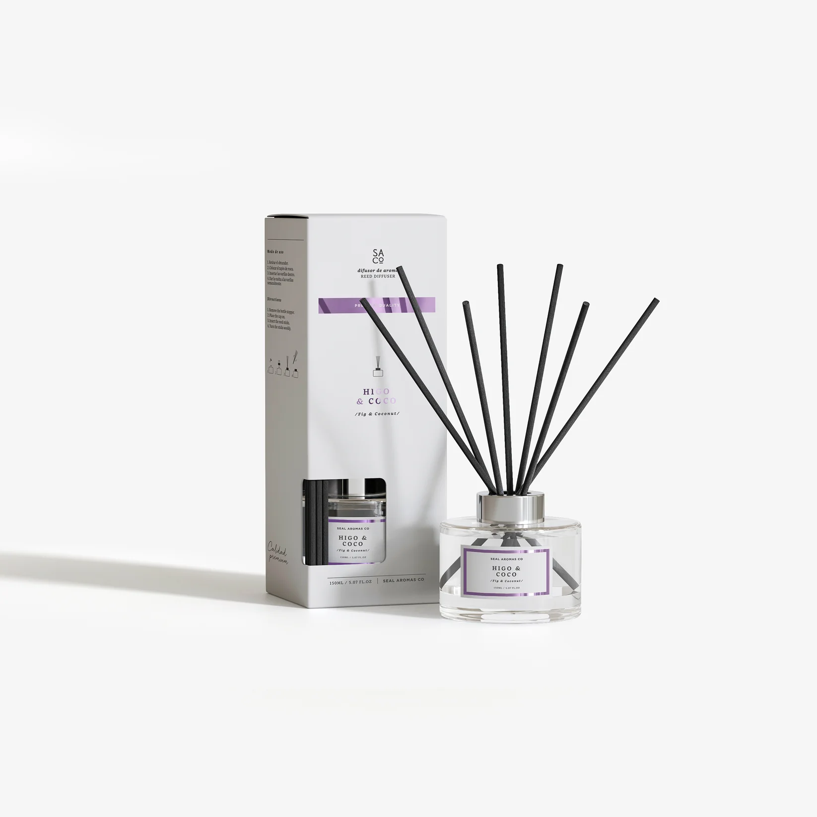 Premium Reed Diffuser - Fig & Coconut/Инжир и кокос 150ml