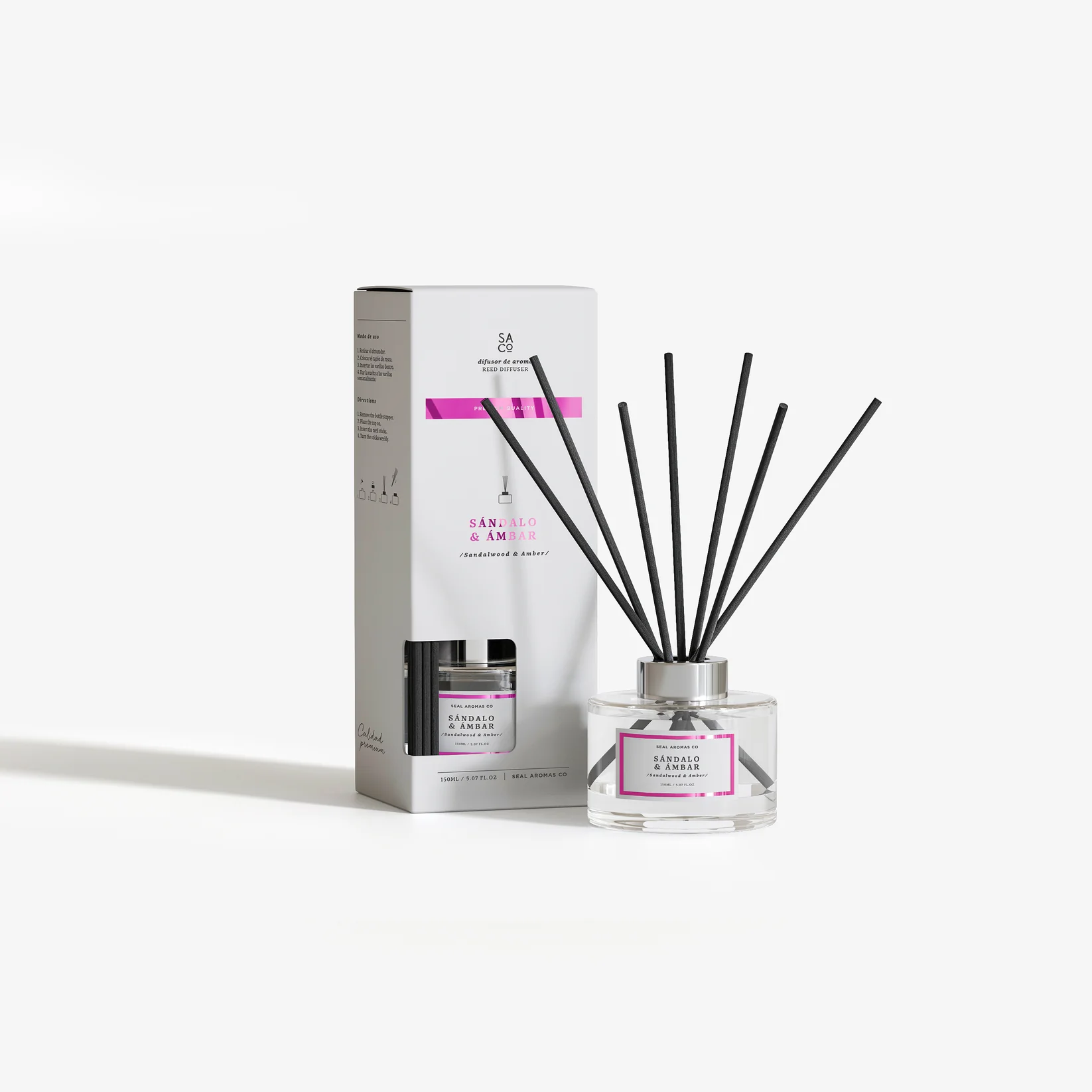 Premium Reed Diffuser - Sandalwood & Amber/Сандал и Амбра 150ml