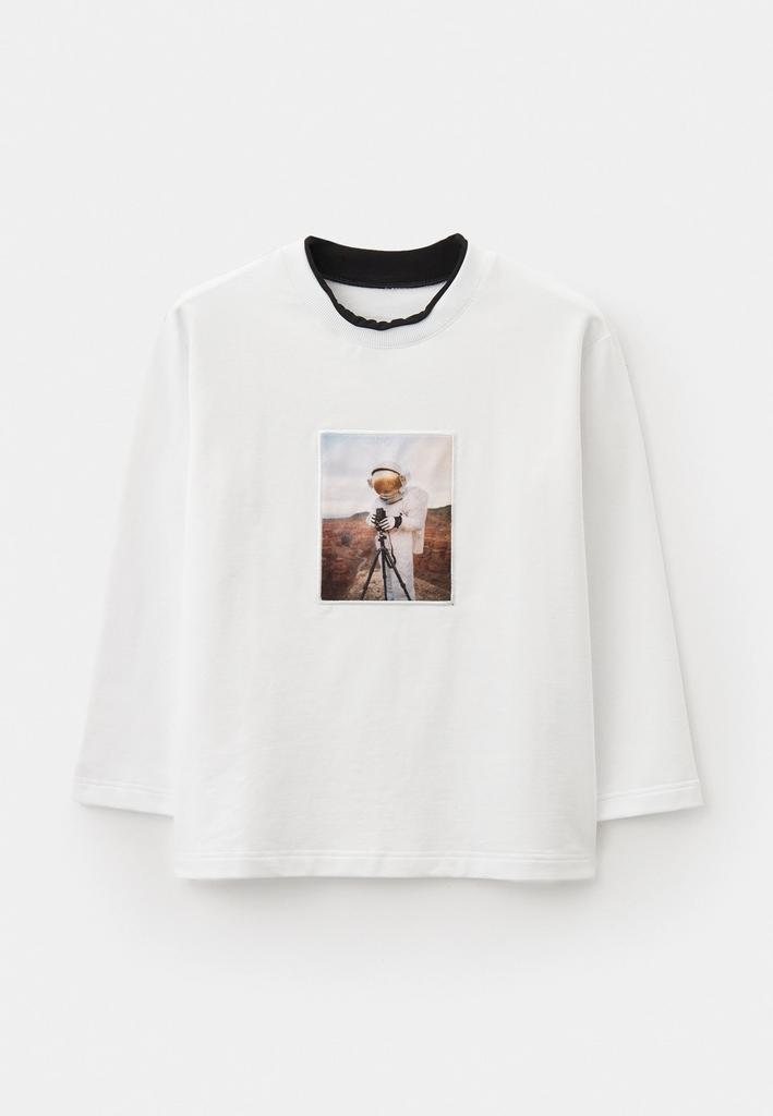 Лонгслив с принтом "Astronaut with Film Camera"
