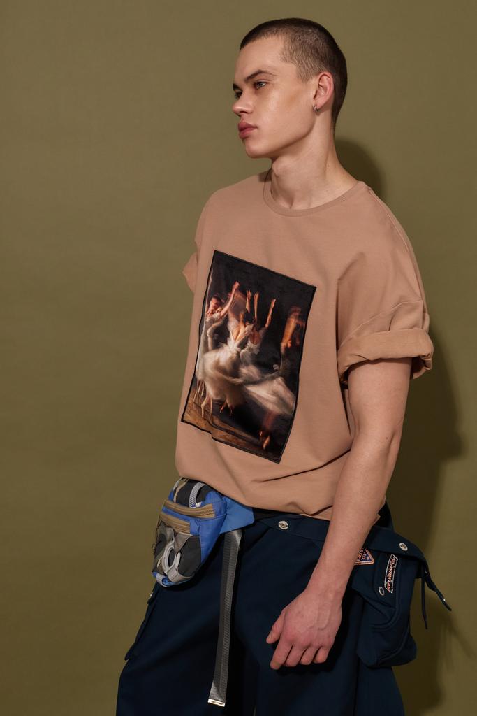 Футболка adult size  "Ballerinas in Brown",  какао с молоком