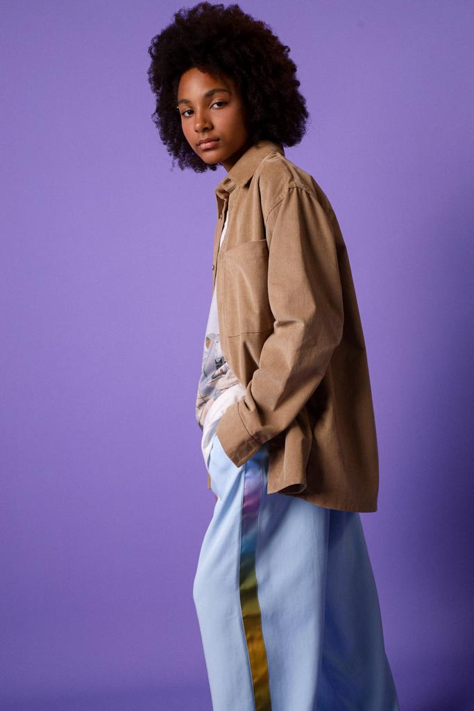 Брюки широкие на резинке с лампасами "Pajama party", голубые