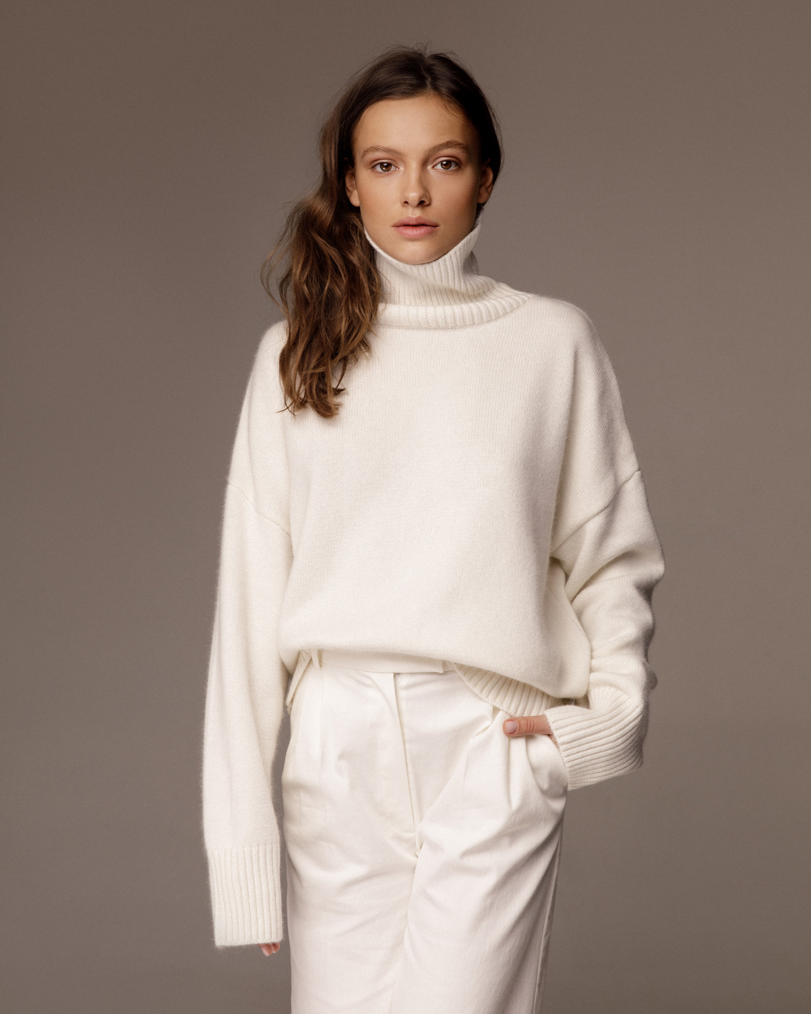 Polo Neck 100% Cashmere