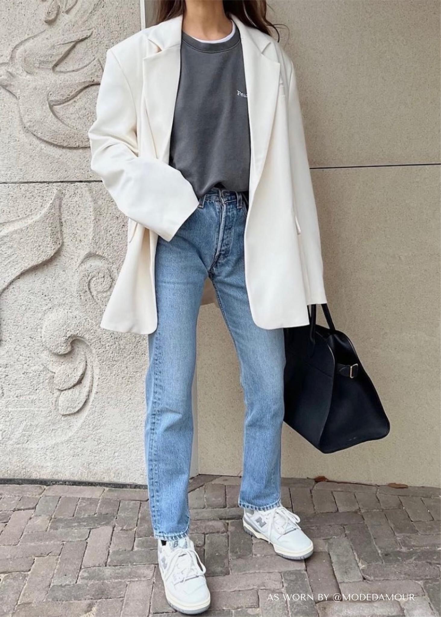 All > Oversized blazer with belt Buy from e-shop