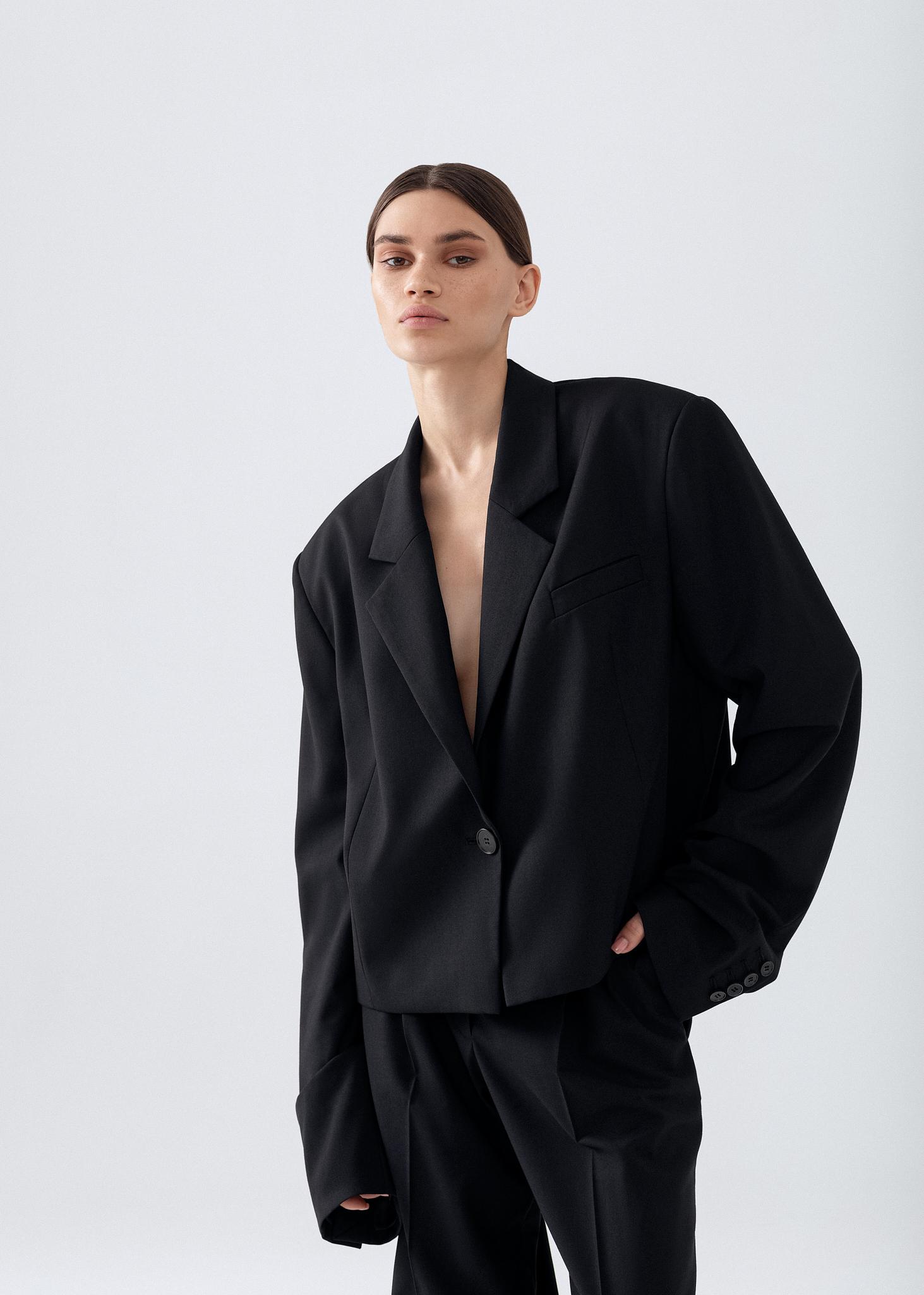 Zara black hotsell oversized blazer