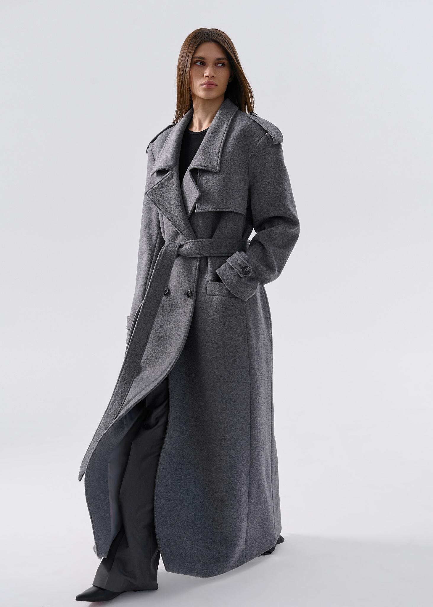 Oversized wool trench coat online