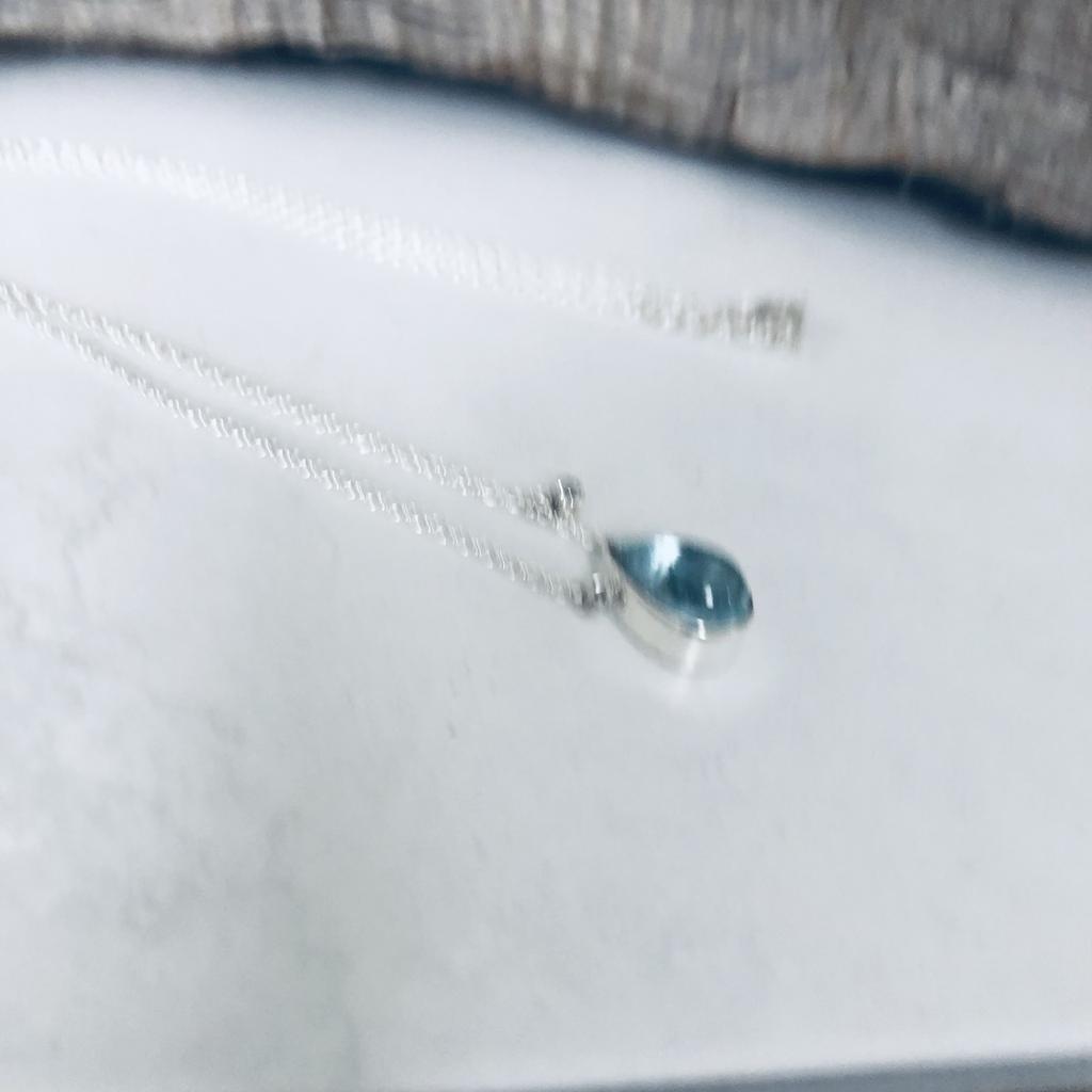 Подвеска с аквамарином капля