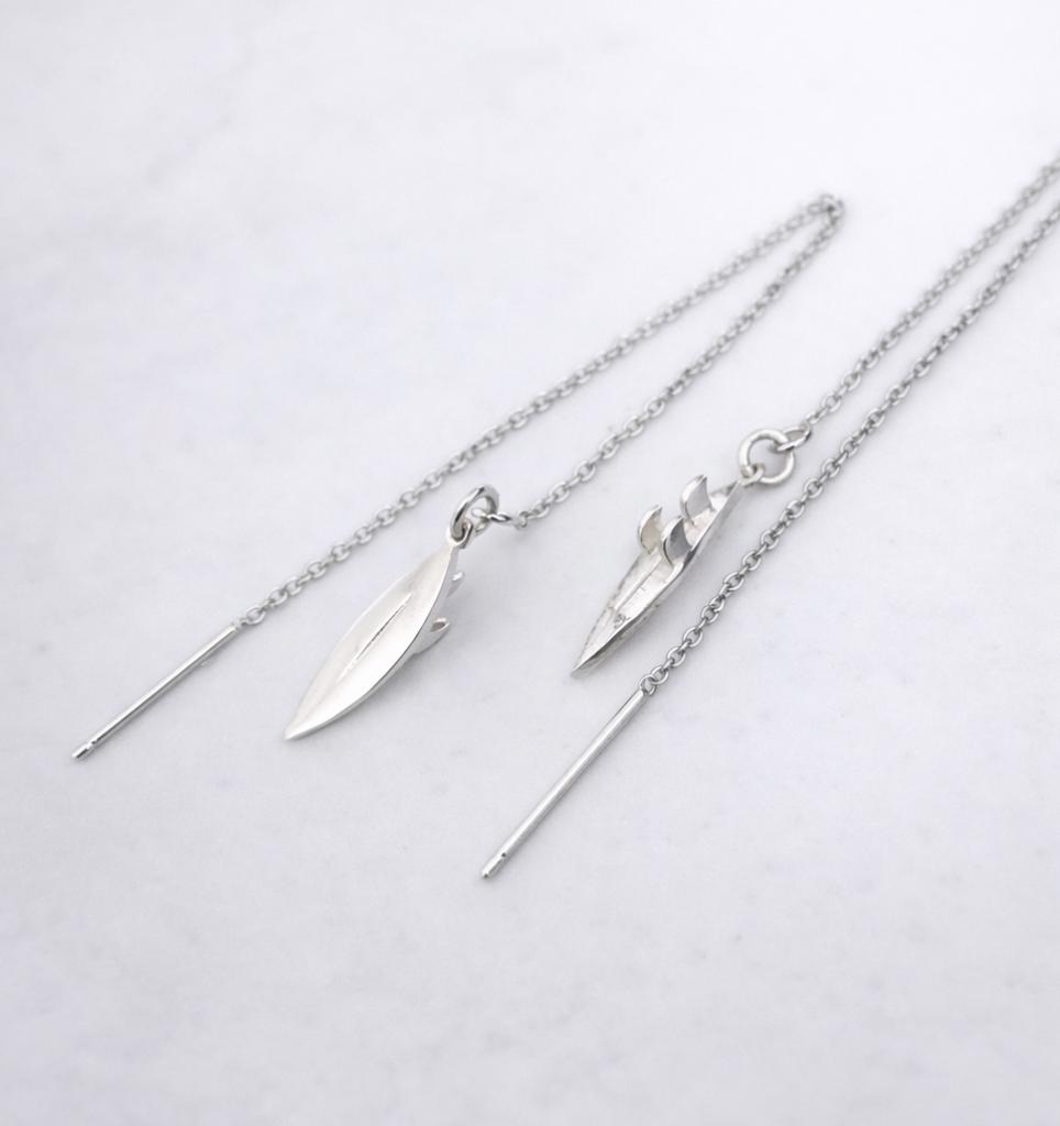 Boucles d'oreilles-chaînes surf