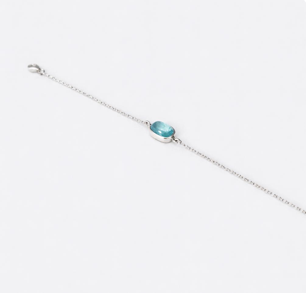 Bracelet avec aquamarine