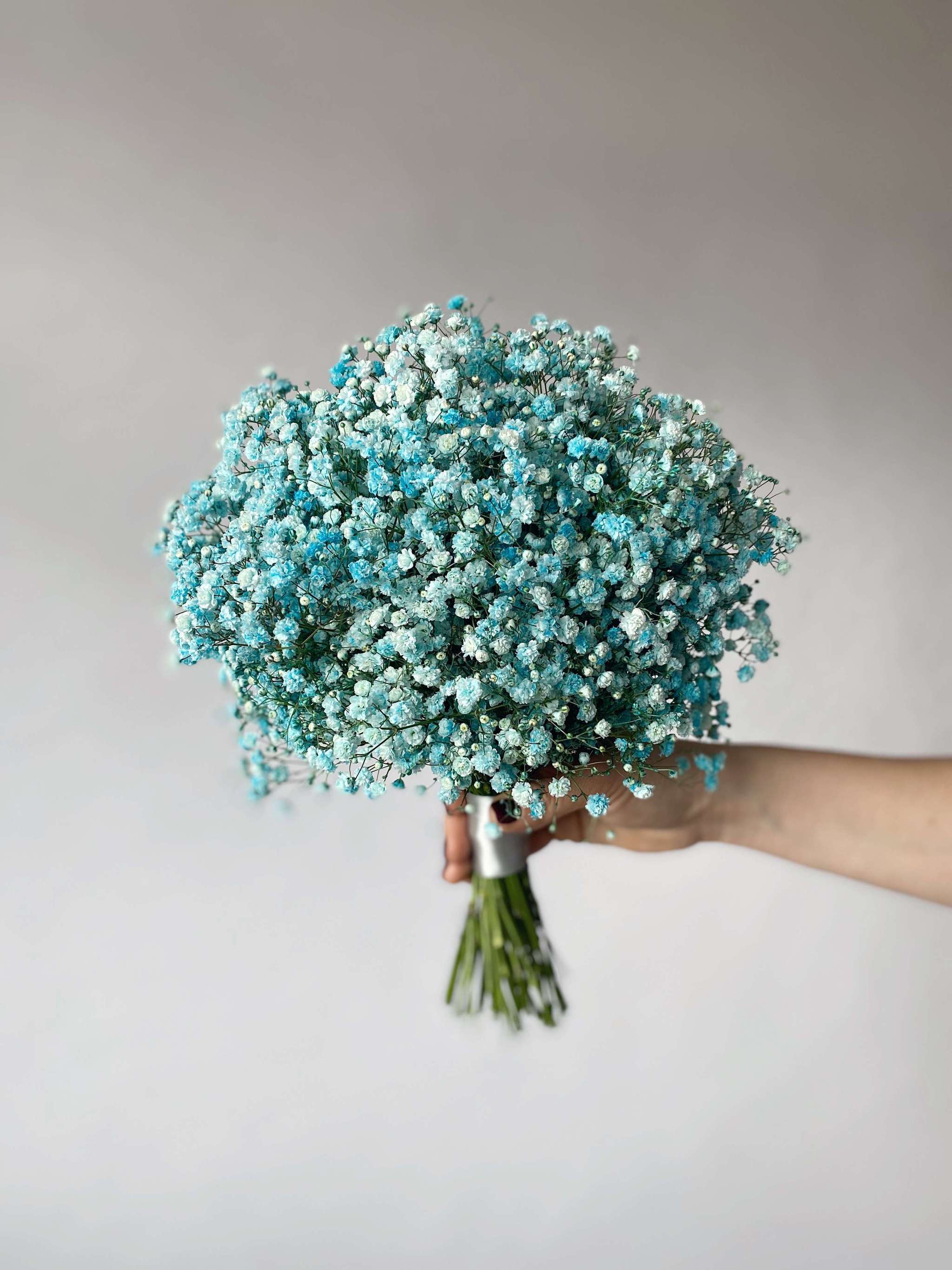 Бирюзовый букет цветов - 75 фото