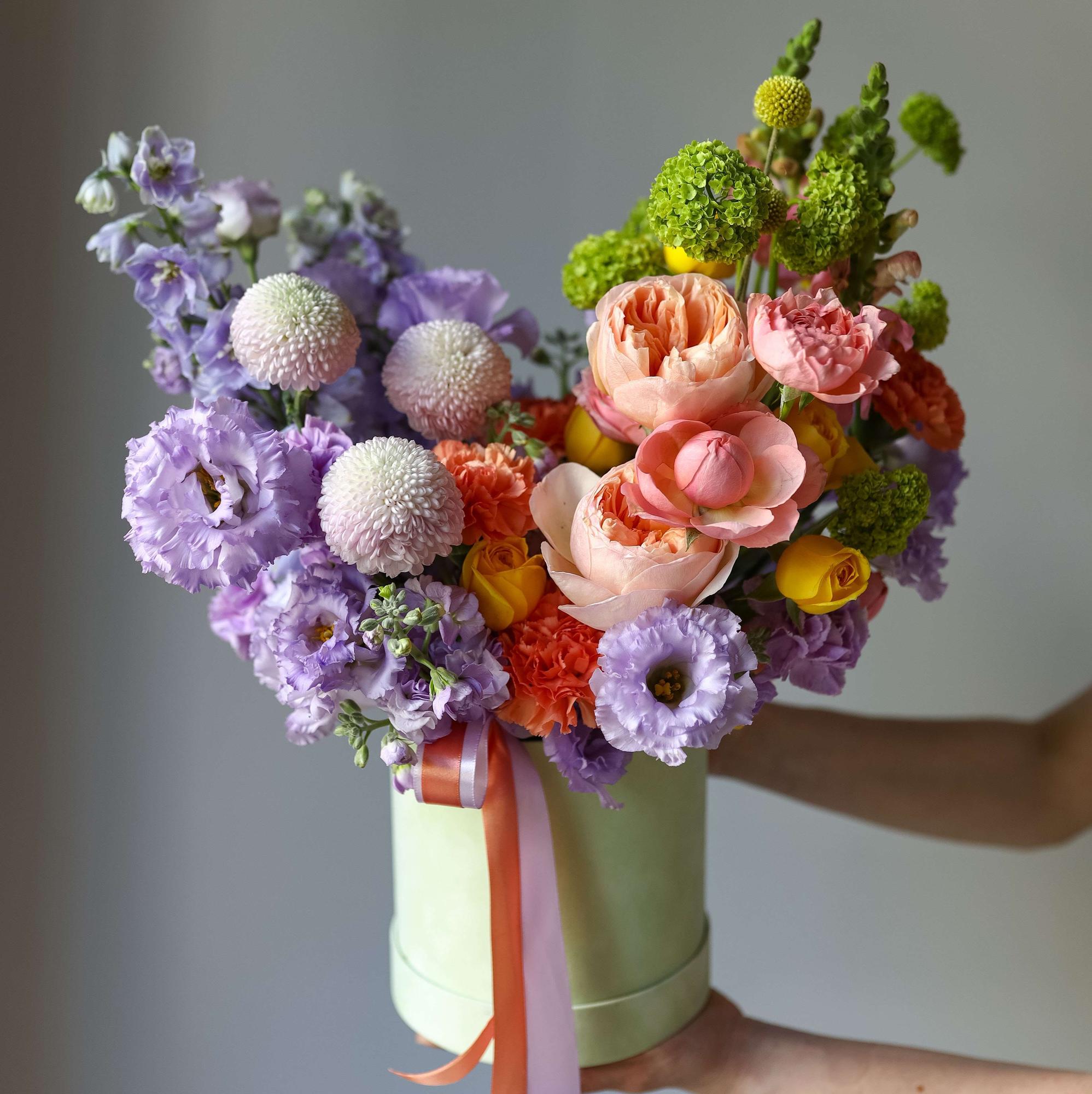 Шляпная коробка Малиновый джем - купить в Москве | Flowerna