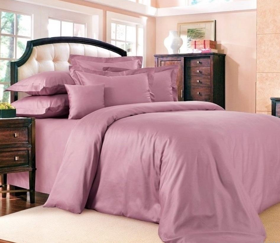 дитяча постільна білизна однотонний сатин чайна троянда фото 1