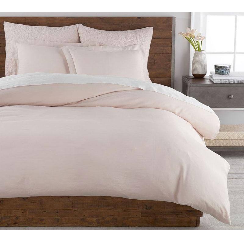 підліткова постільна білизна ранфорс бежевого пудрового кольору