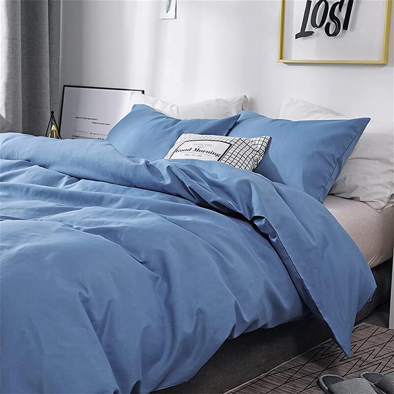 підліткова постільна білизна ранфорс блакитного кольору