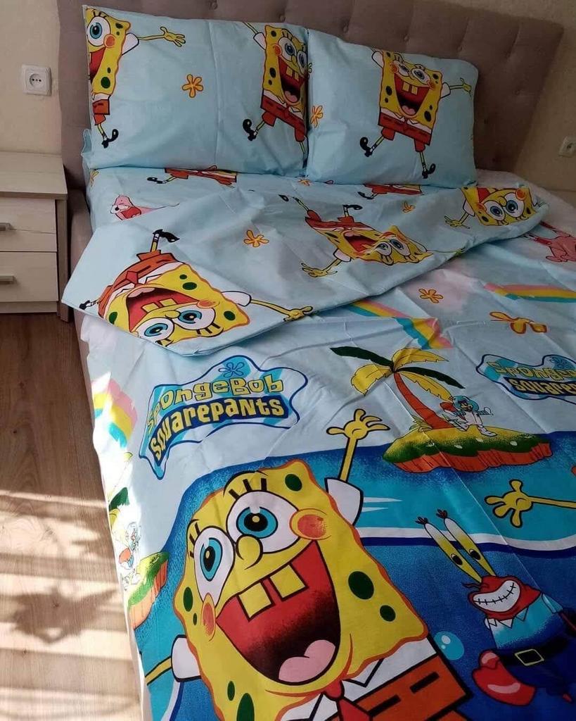 дитяча постільна білизна Спанч Боб