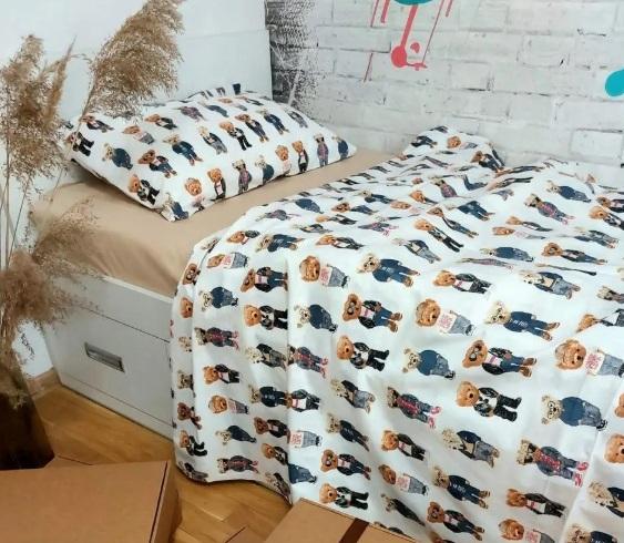 бежева дитяча постіль з ведмедями Ральф Лорен фото 1