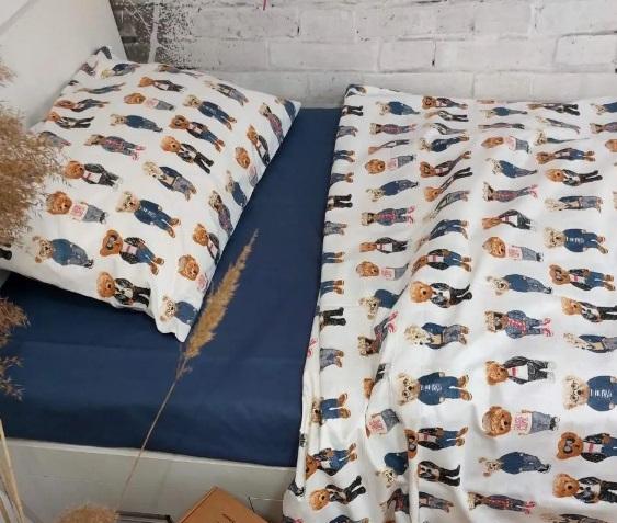 синя дитяча постіль з ведмедями Ральф Лорен фото 1