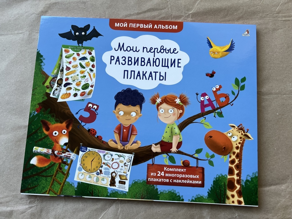 Мои первые развивающие плакаты. Робинс
