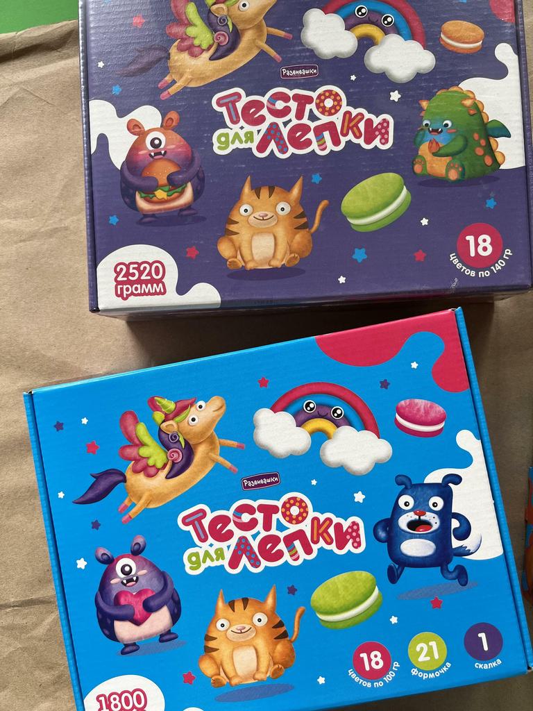 Тесто для лепки. 18 цветов