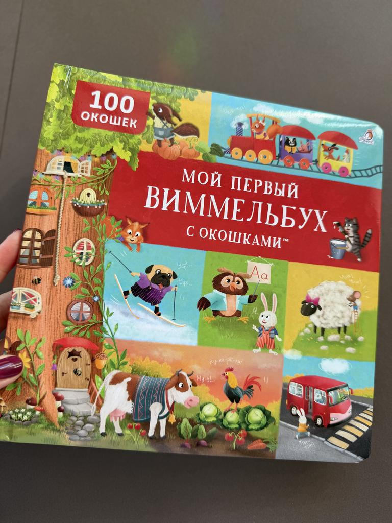 100 окошек. Мой первый виммельбух с окошками