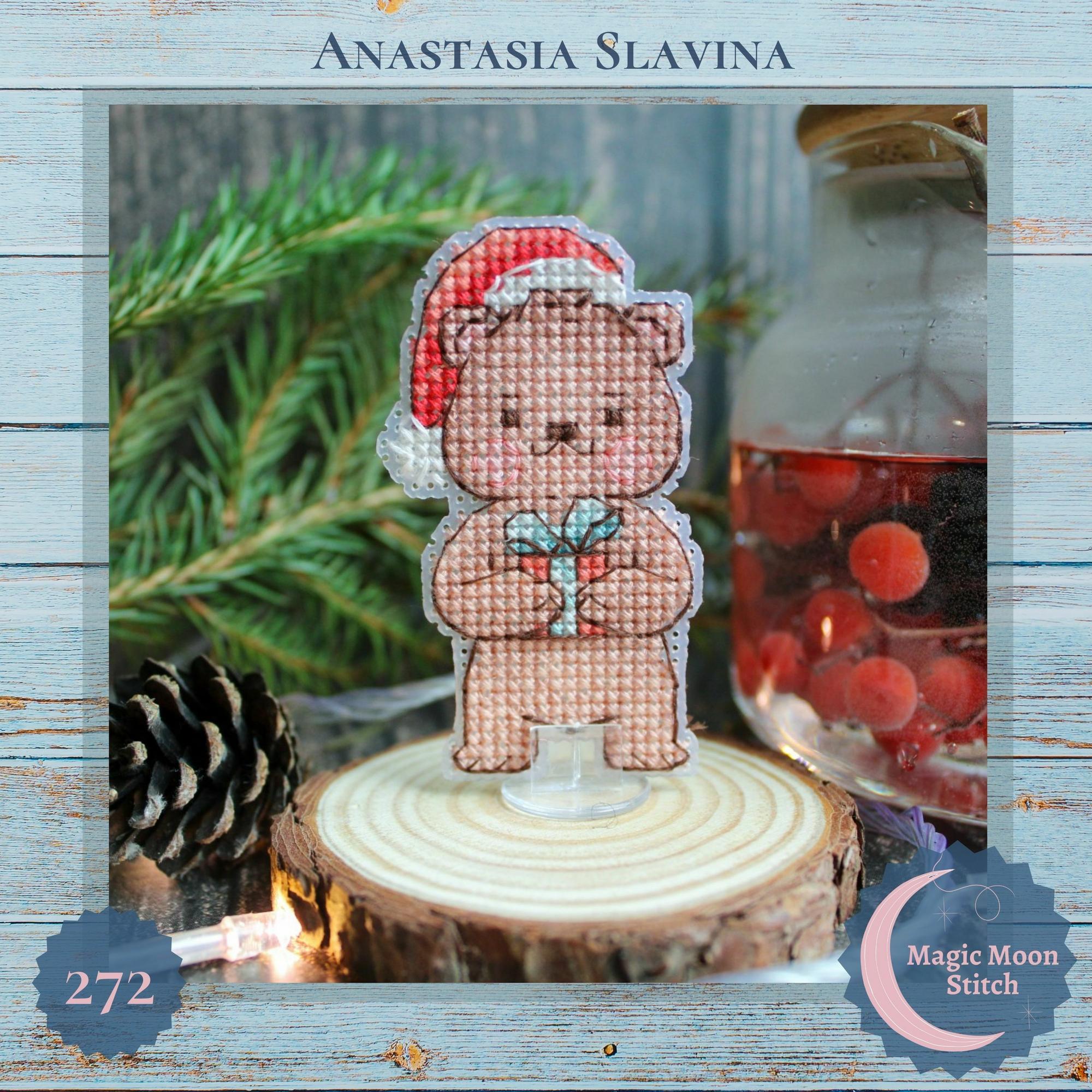 Christmas bear - cross stitch pattern