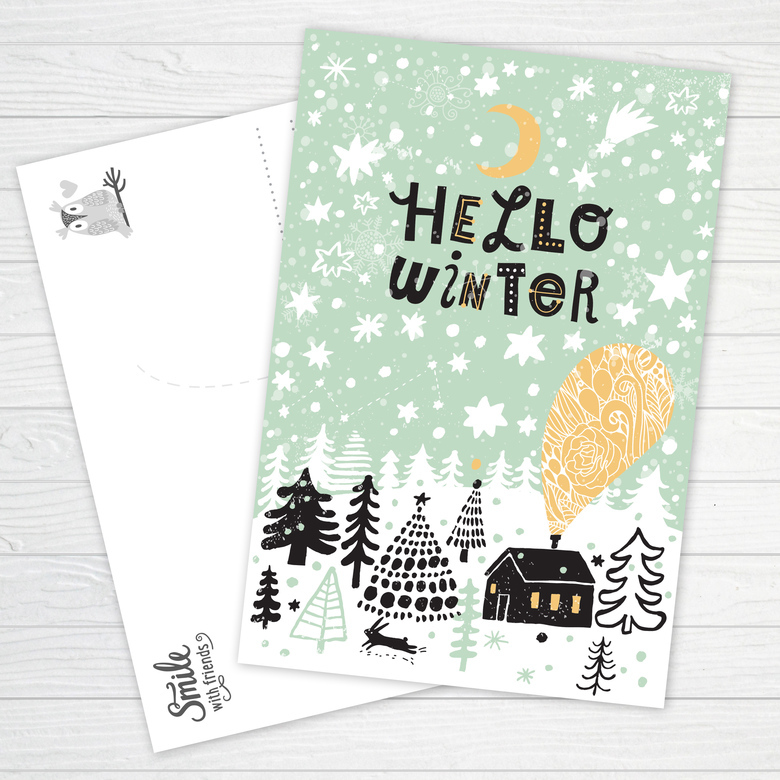 Новогодние открытки, конверты для денег, приглашения, письма Деду Морозу