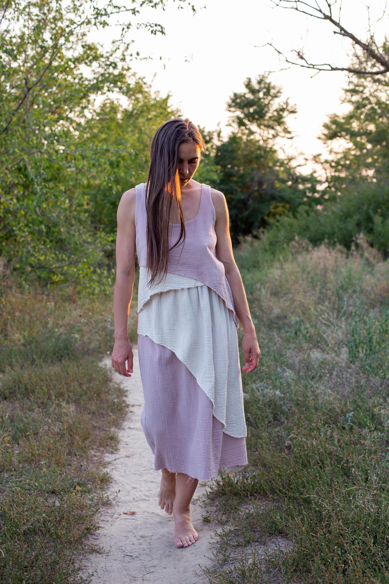 МУСЛІНОВИЙ СЕТ | топ плюс спідниця | РОЖЕВИЙ ПИЛ