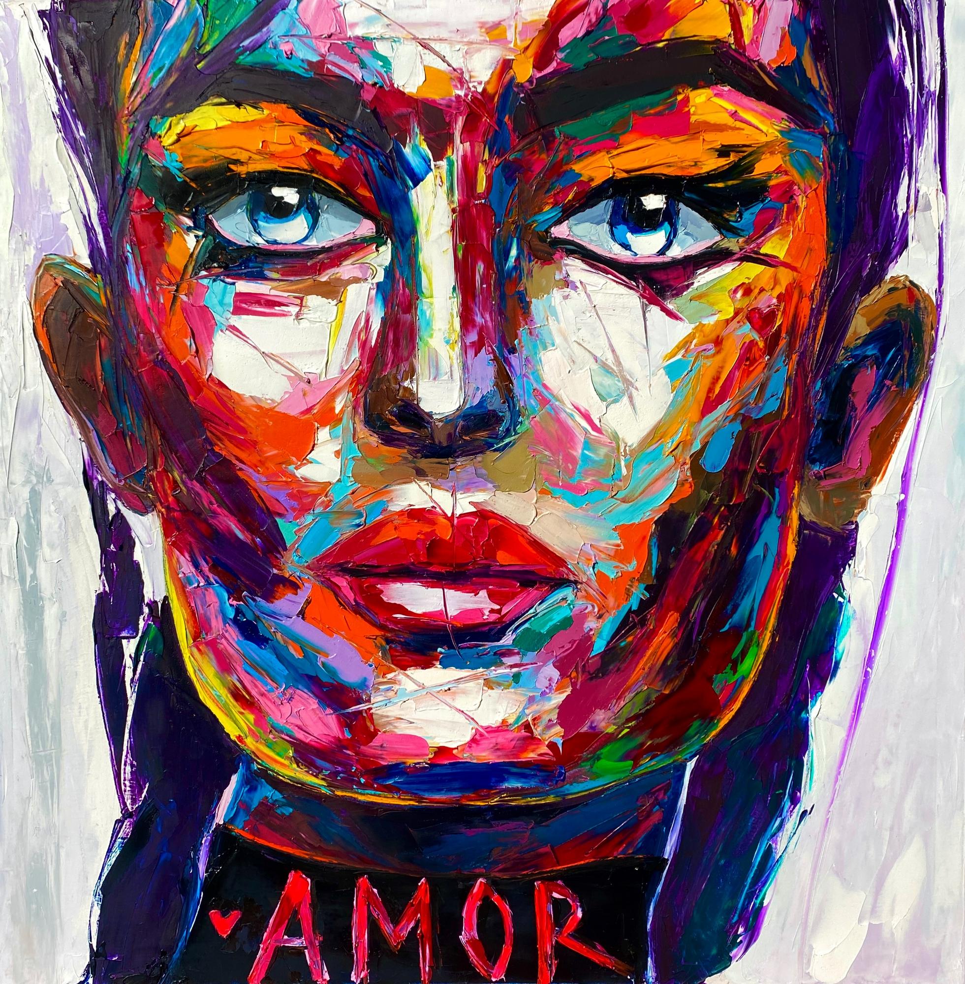 "AMOR OR... Indiffirence" 100x100 cm