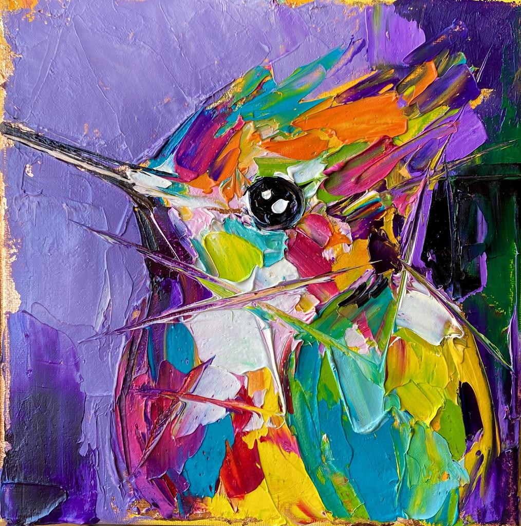 Bird in the golden night