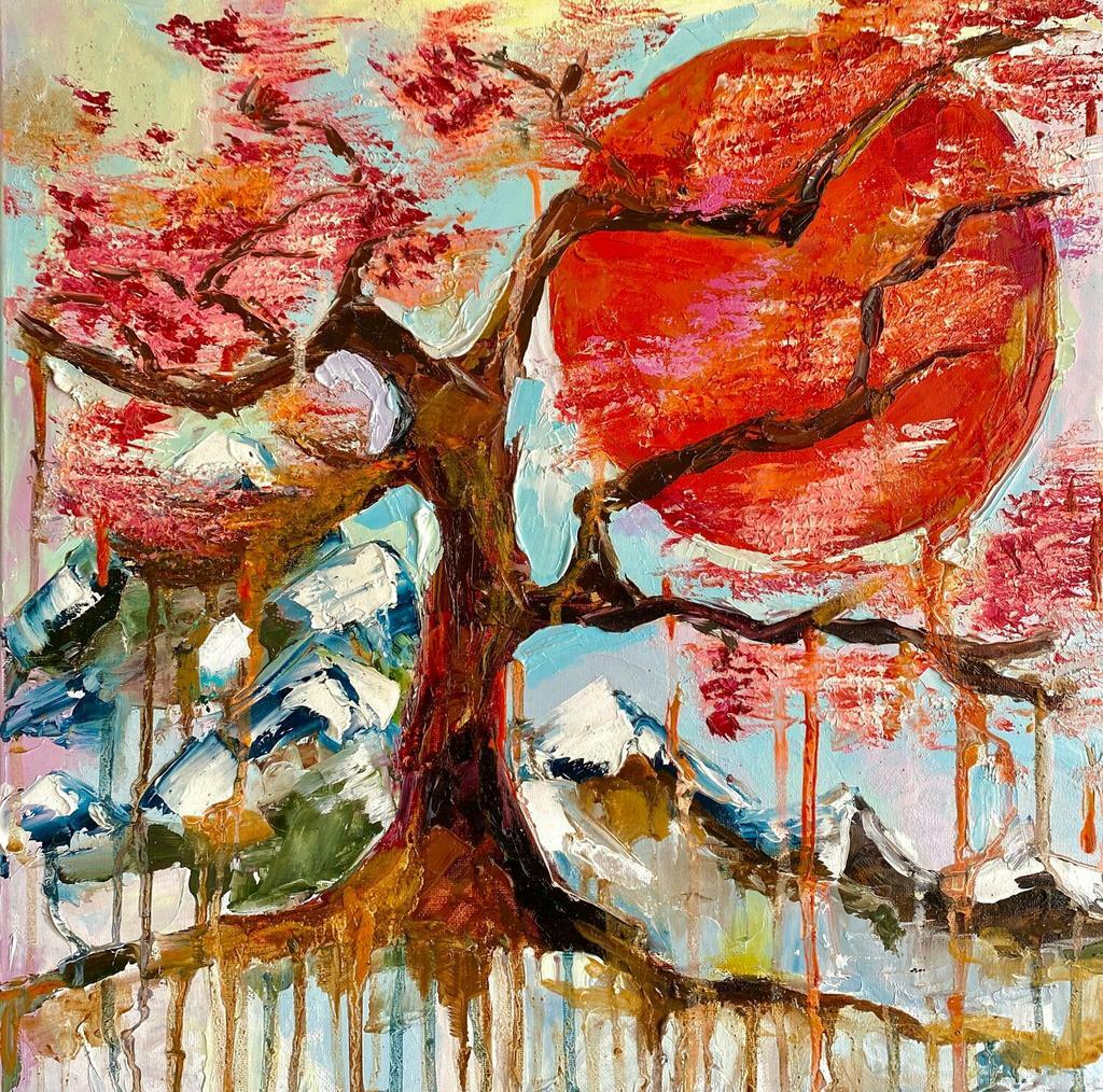 Golden hour at Mount Fuji