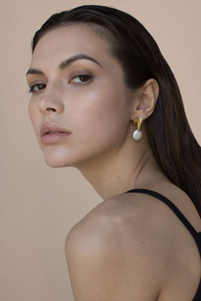 Серьги woman line 'FEMININITY' позолота