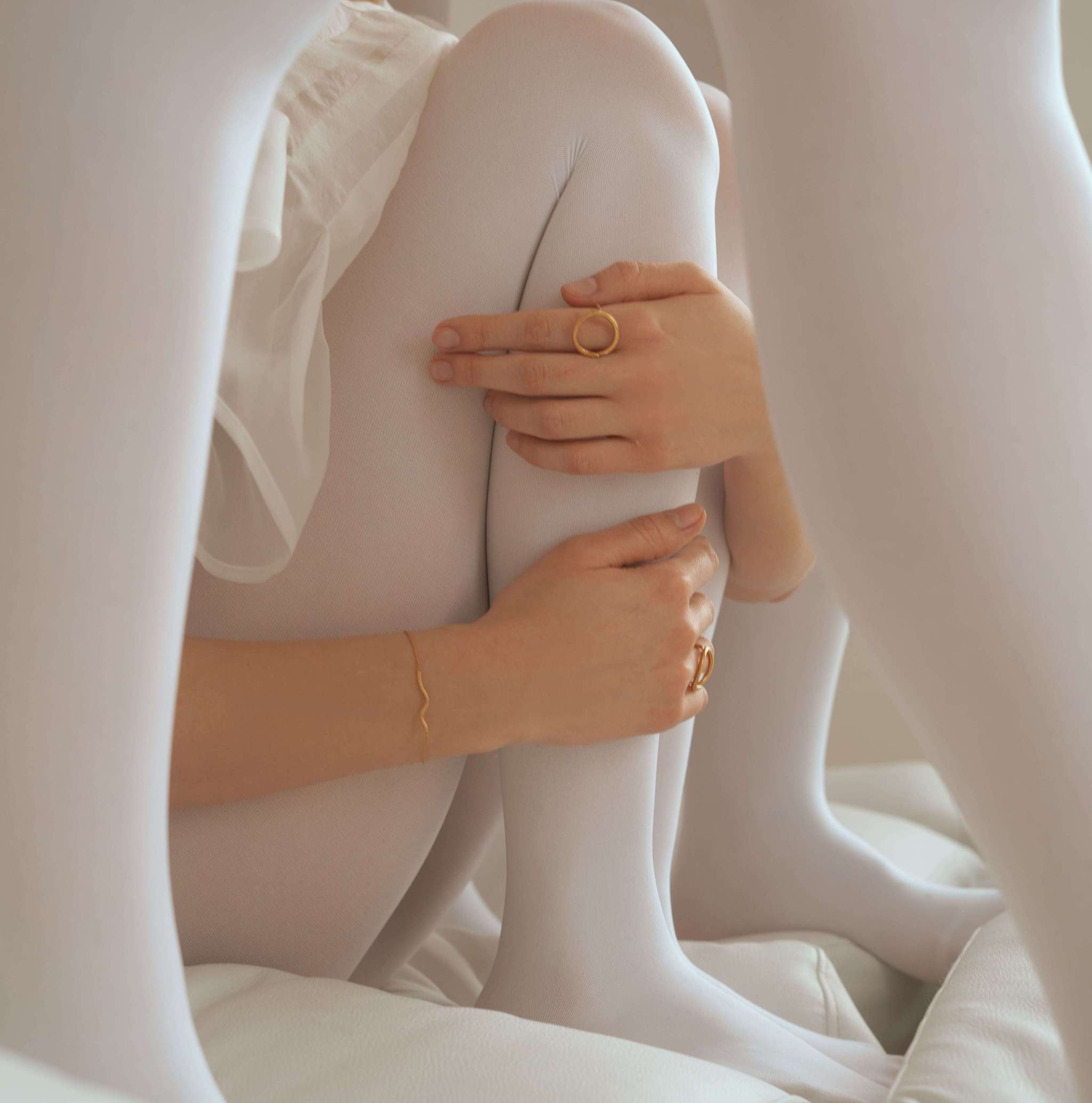 Кольцо 'Kundalini' позолота