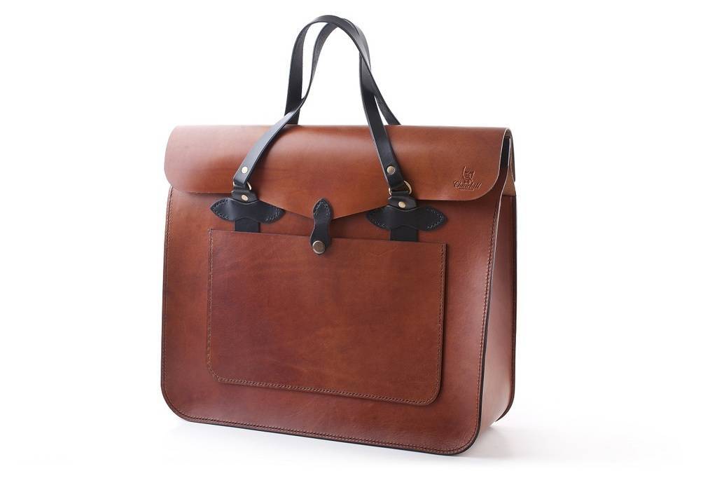 Кожаная сумка Tote bag Brown