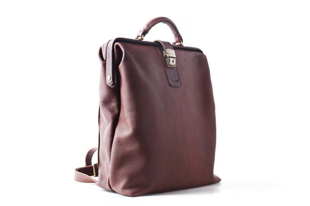 Кожаный рюкзак City Brown