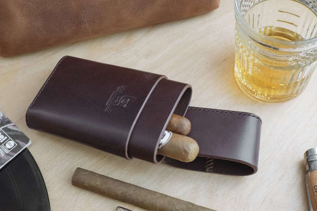 Кожаный футляр для сигар Prime