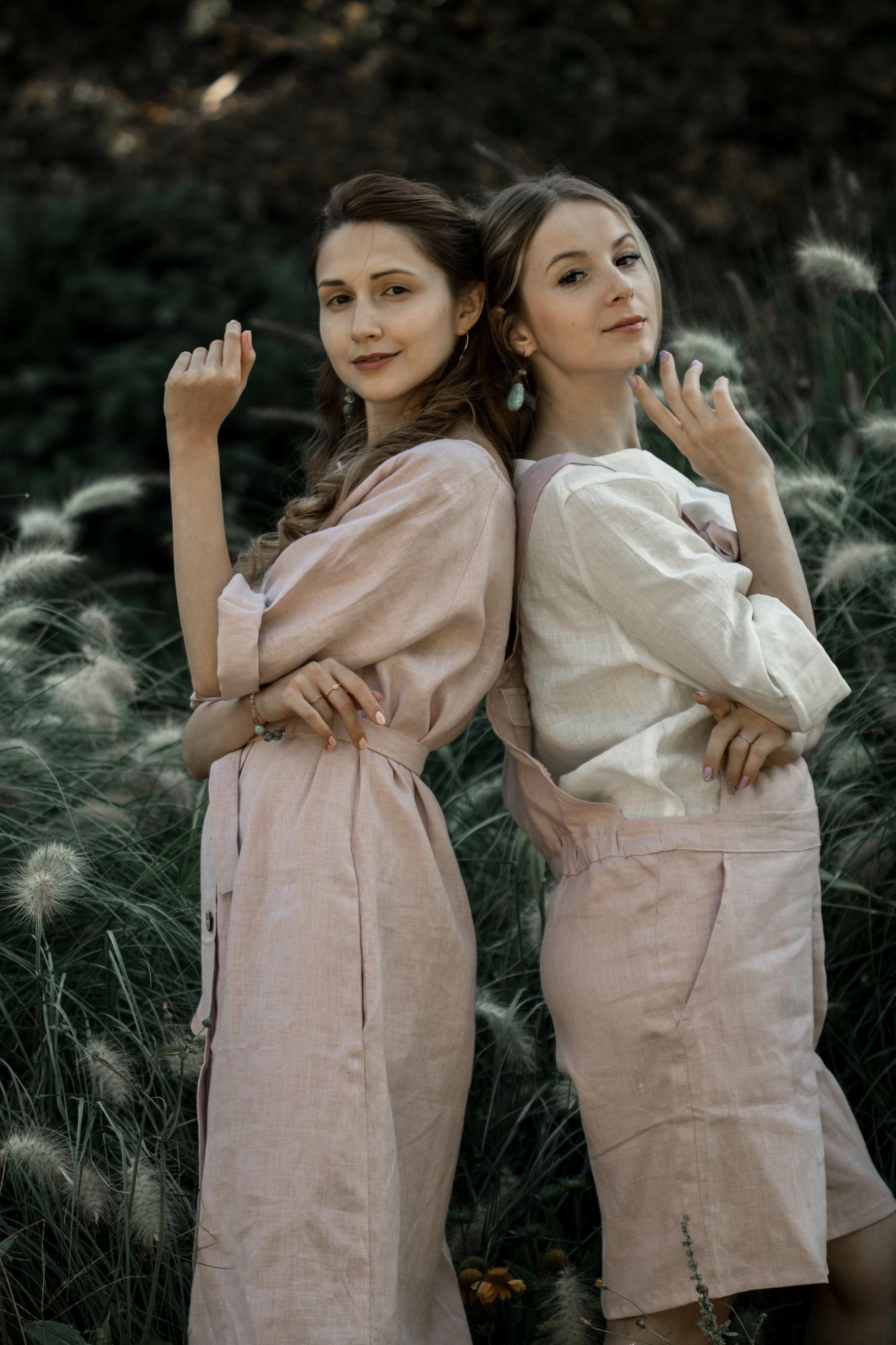 LINEN SHIRT DRESS SEVENE