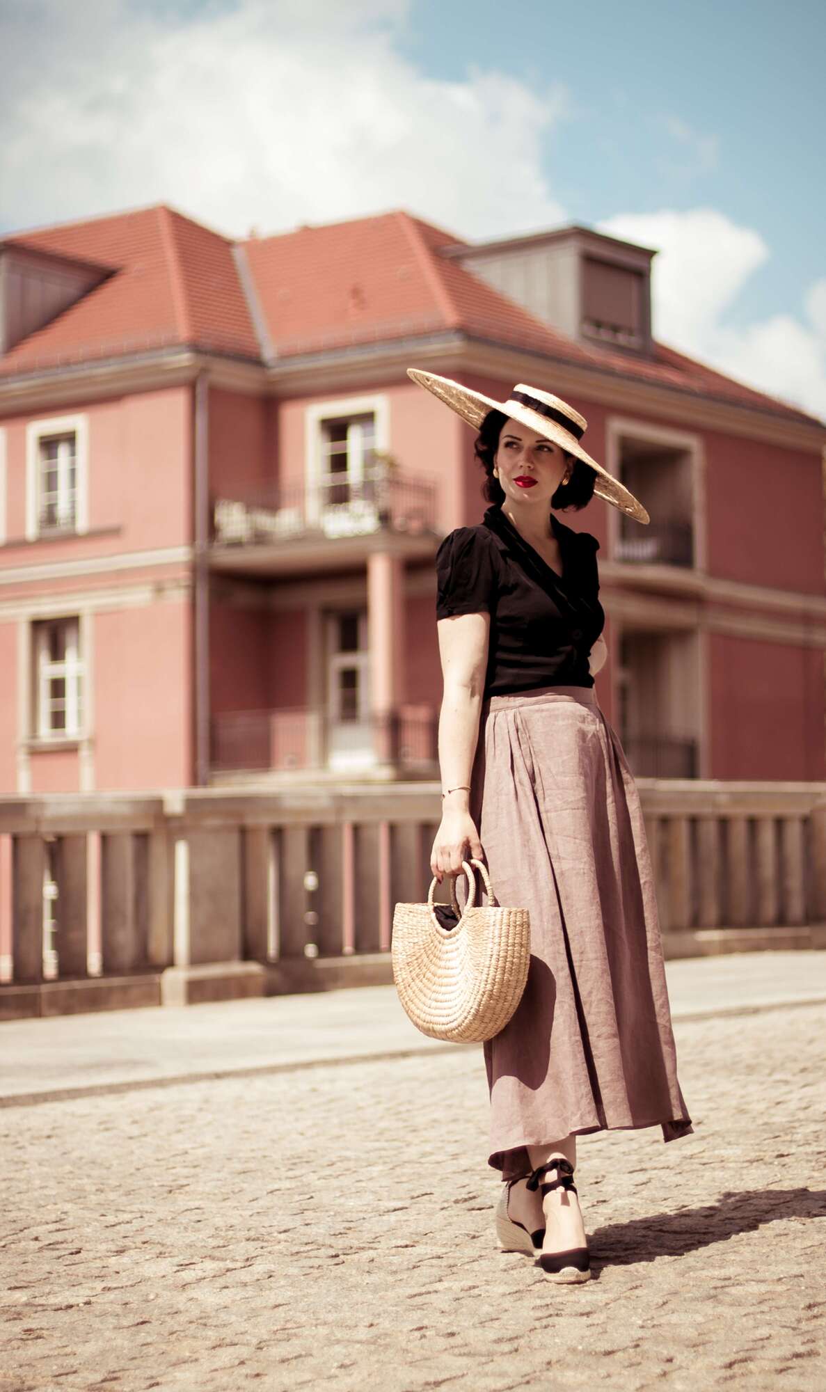 LINEN SKIRT MAXI ALEXIA LAVENDER