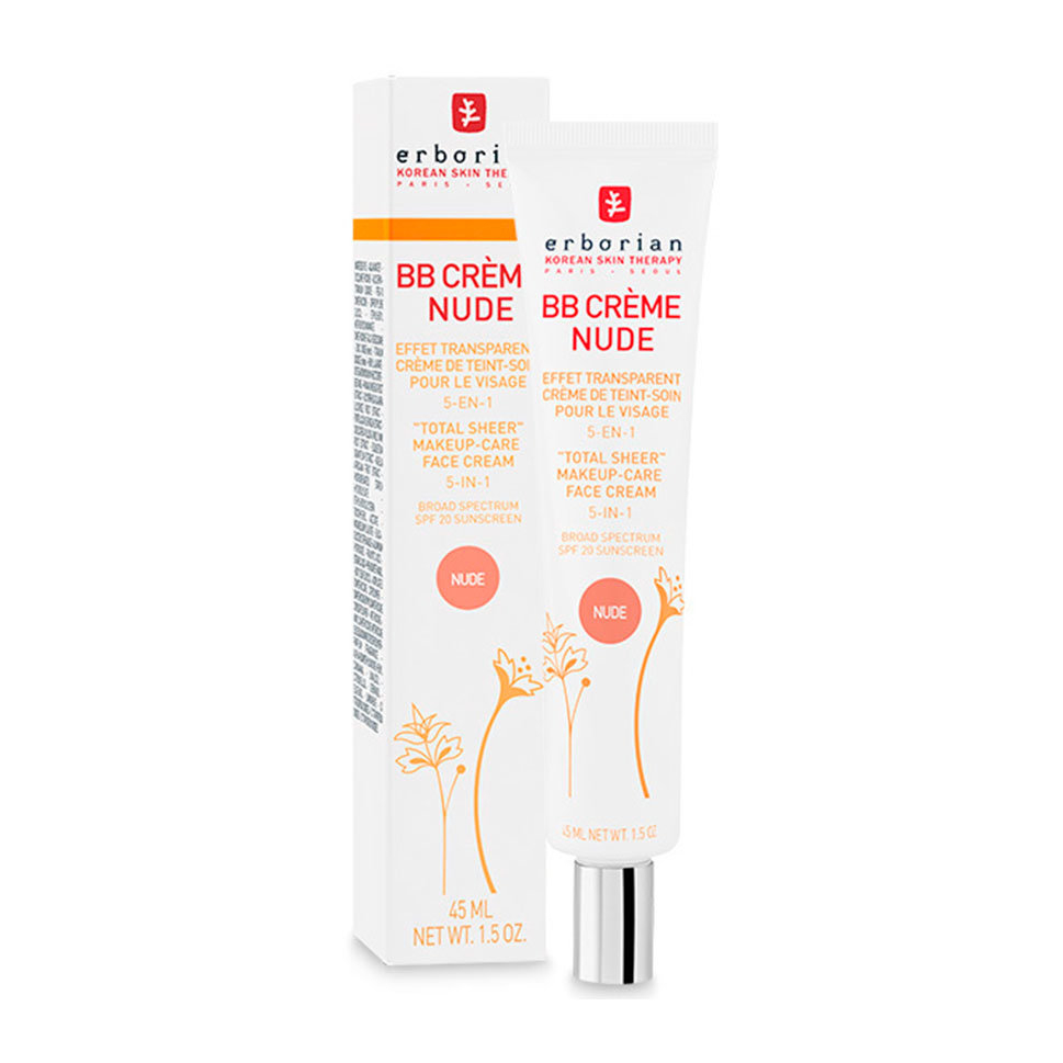 Erborian BB Cream Nude Total Sheer Makeup-Care Face Cream 5 in 1 - BB Крем Ньюд з тонуючим ефектом 5 в 1 на FreshBeauty.com.ua
