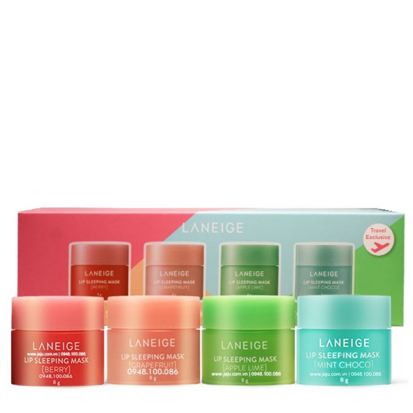 LANEIGE Lip Sleeping Mask Mini Kit - Тревел набір нічних масок для губ на FreshBeauty.com.ua