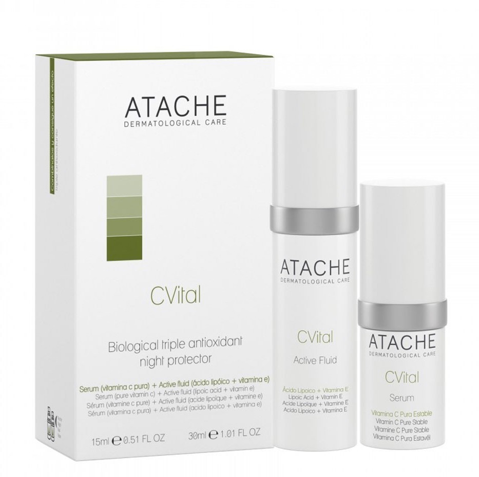 ATACHE C Vital Biological Triple-Antioxidant Night Protector - Високоінтенсивний нічний догляд на FreshBeauty.com.ua