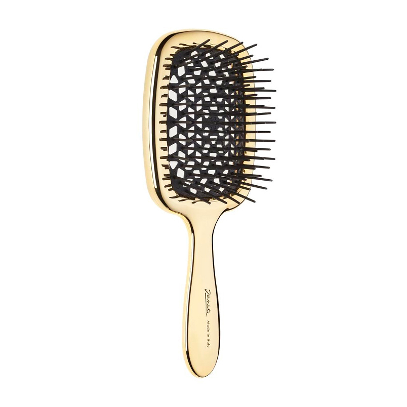 Janeke Superbrush - Гребінець для волосся чорно-золотий на FreshBeauty.com.ua