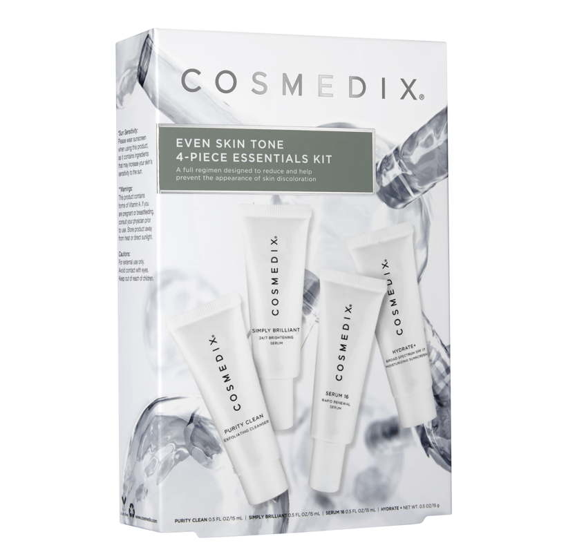 Cosmedix Even Skin Tone 4-Piece Essentials Kit - Набір для шкіри, схильної до пігментації
