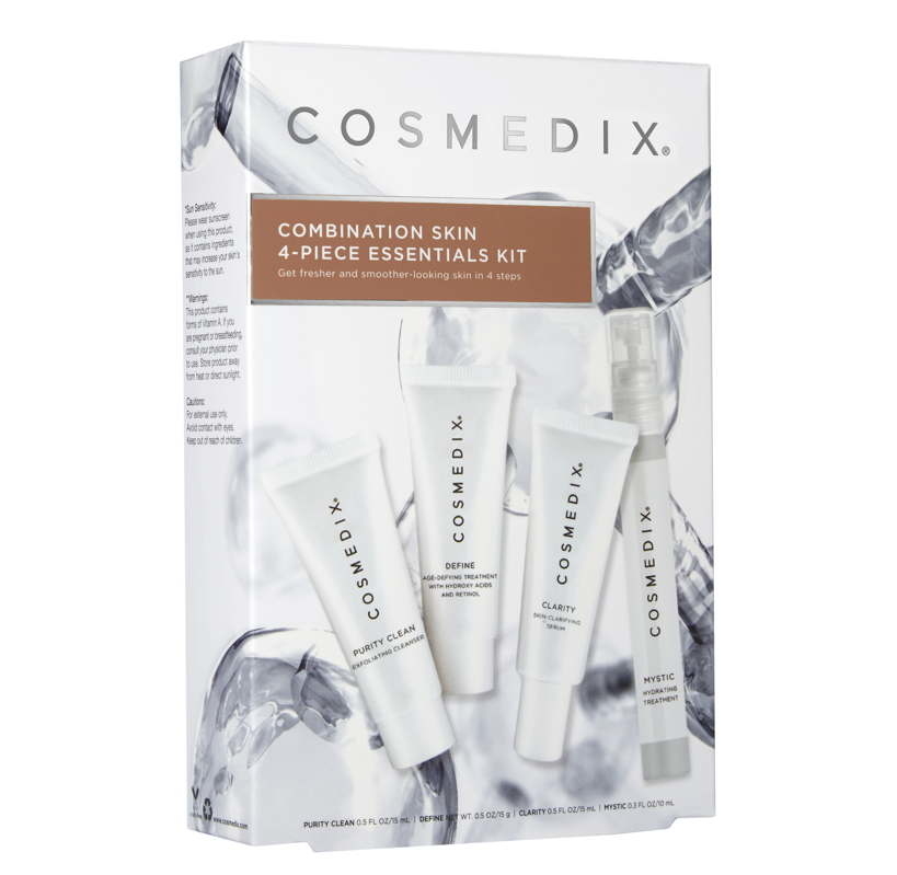 Cosmedix Combination Skin 4-Piece Essentials Kit - Набір для комбінованої, жирної шкіри