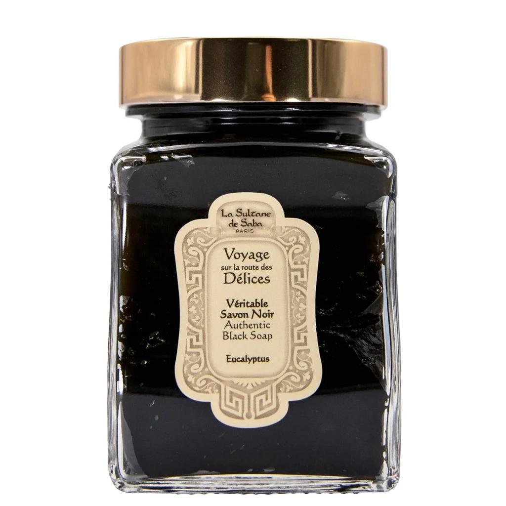 LA SULTANE DE SABA Black Soap With Eucalyptus Oil - Чорне мило з Евкаліптом
