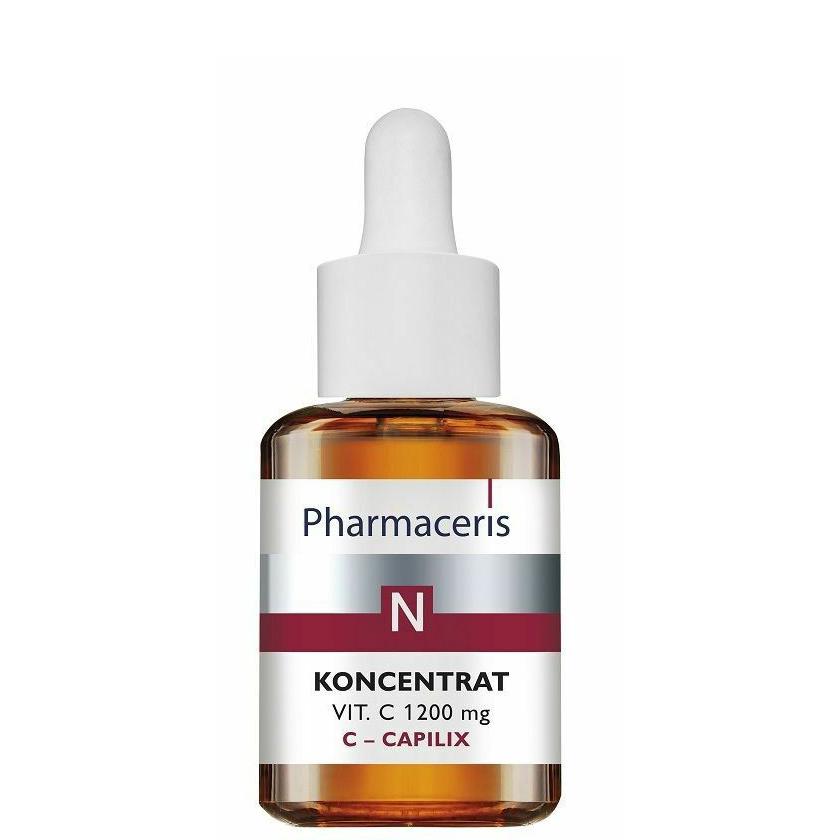 Pharmaceris N Serum with Vit. C 1200mg Strengtening and Smoothing - Нічна сироватка для обличчя з вітаміном С