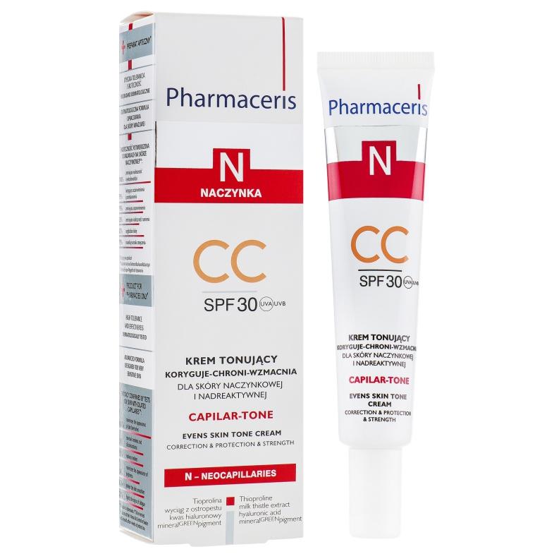PHARMACERIS N Capilar-tone CC Cream SPF30 - Легкий тонуючий сонцезахисний крем