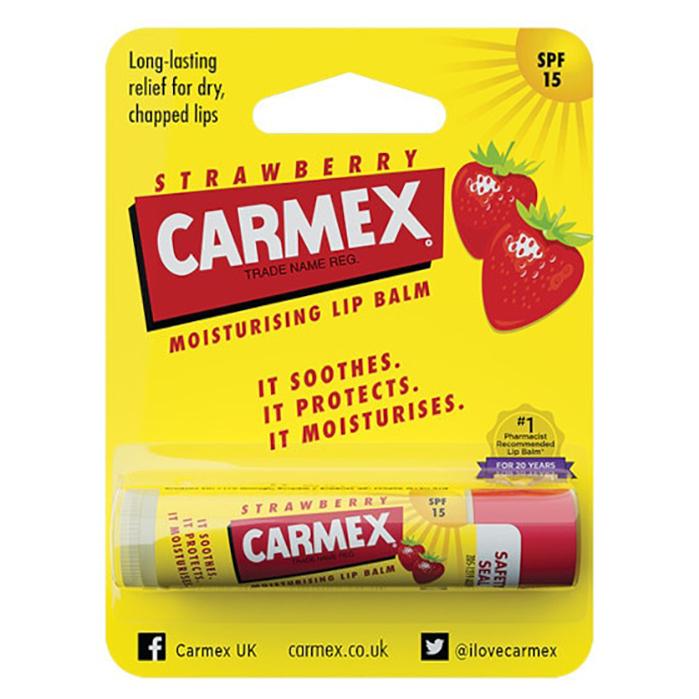 Carmex Lip Balm Stick SPF15 Strawberry - Бальзам для губ з ароматом полуниці в стіку