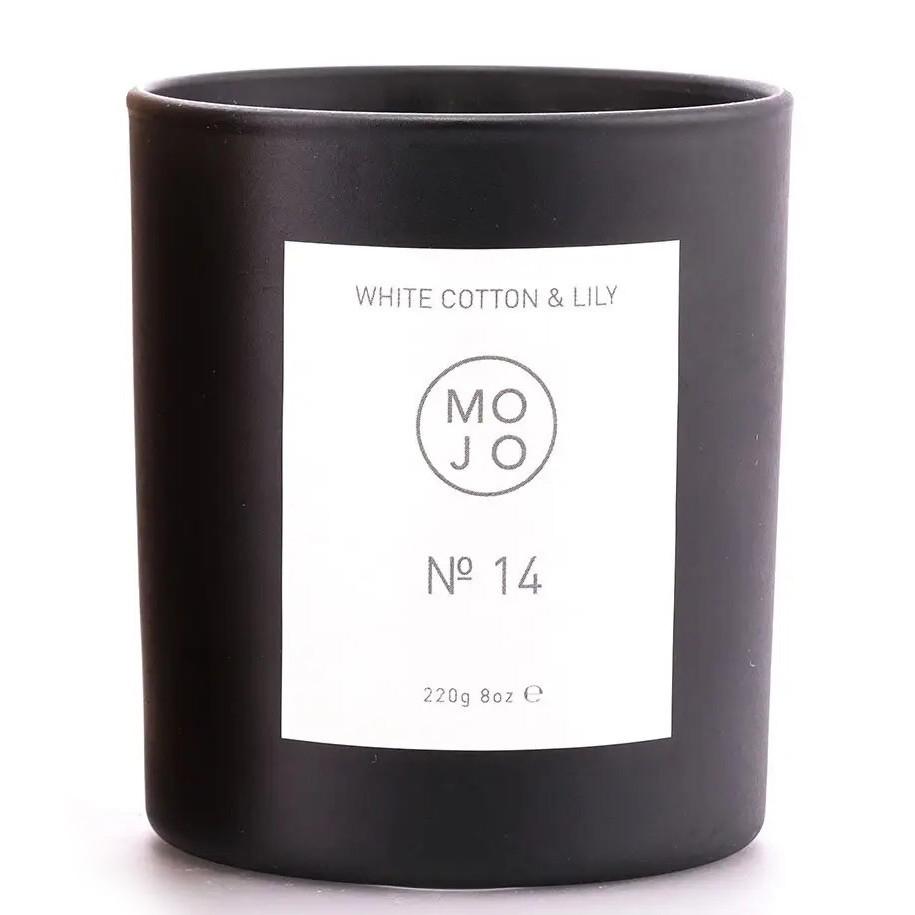 MOJO Lily, Cotton #14 - Ароматична свічка з деревно-квітковим ароматом