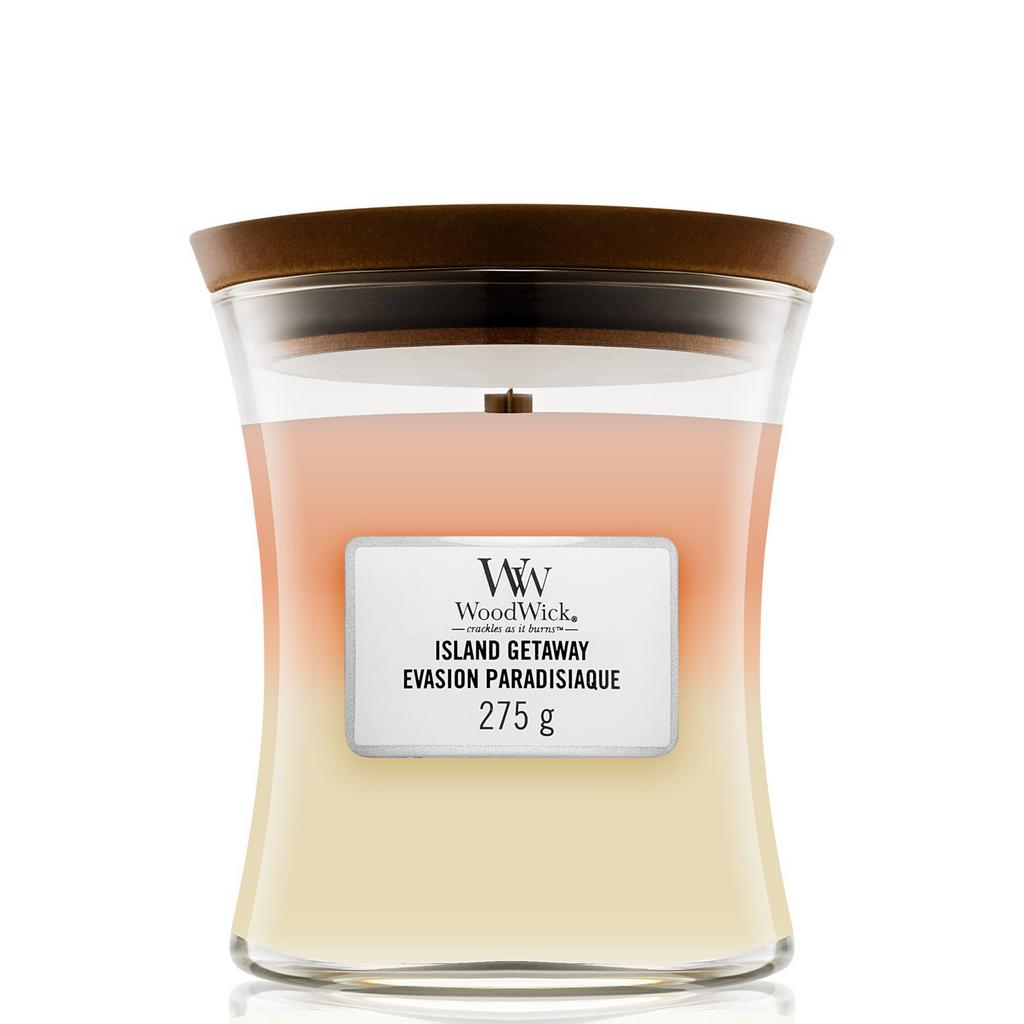 WOODWICK Medium Trilogy Island Getawey - Ароматична свічка з тришаровим ароматом