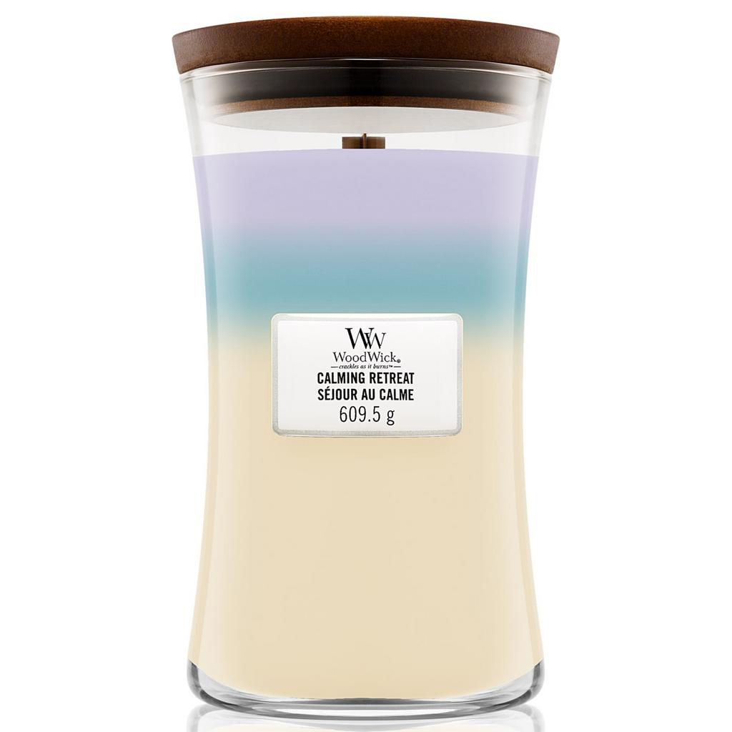 WOODWICK Large Trilogy Calming Retreat - Ароматична свічка з тришаровим ароматом